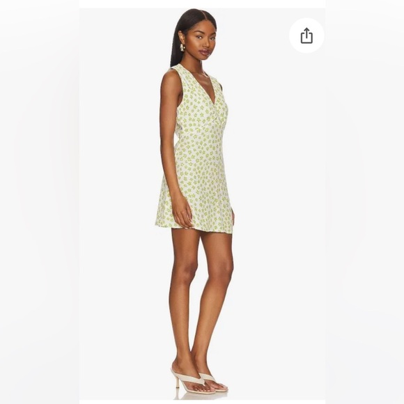 Faithful the Brand Penne Leilani navy and white floral print mini dress sz 8 - Picture 7 of 9